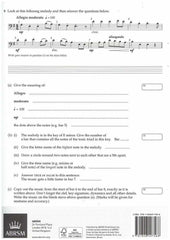 ABRSM Music Theory Past Papers Grade 2 sample exam question page