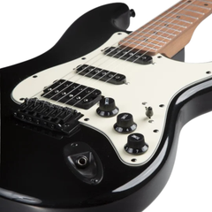 Bamboo Solar Strato SSH Electric Guitar with Bag  – Black