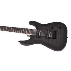 Jackson JS22Q-7 Electric Guitar 7-String – Transparent Black Burst