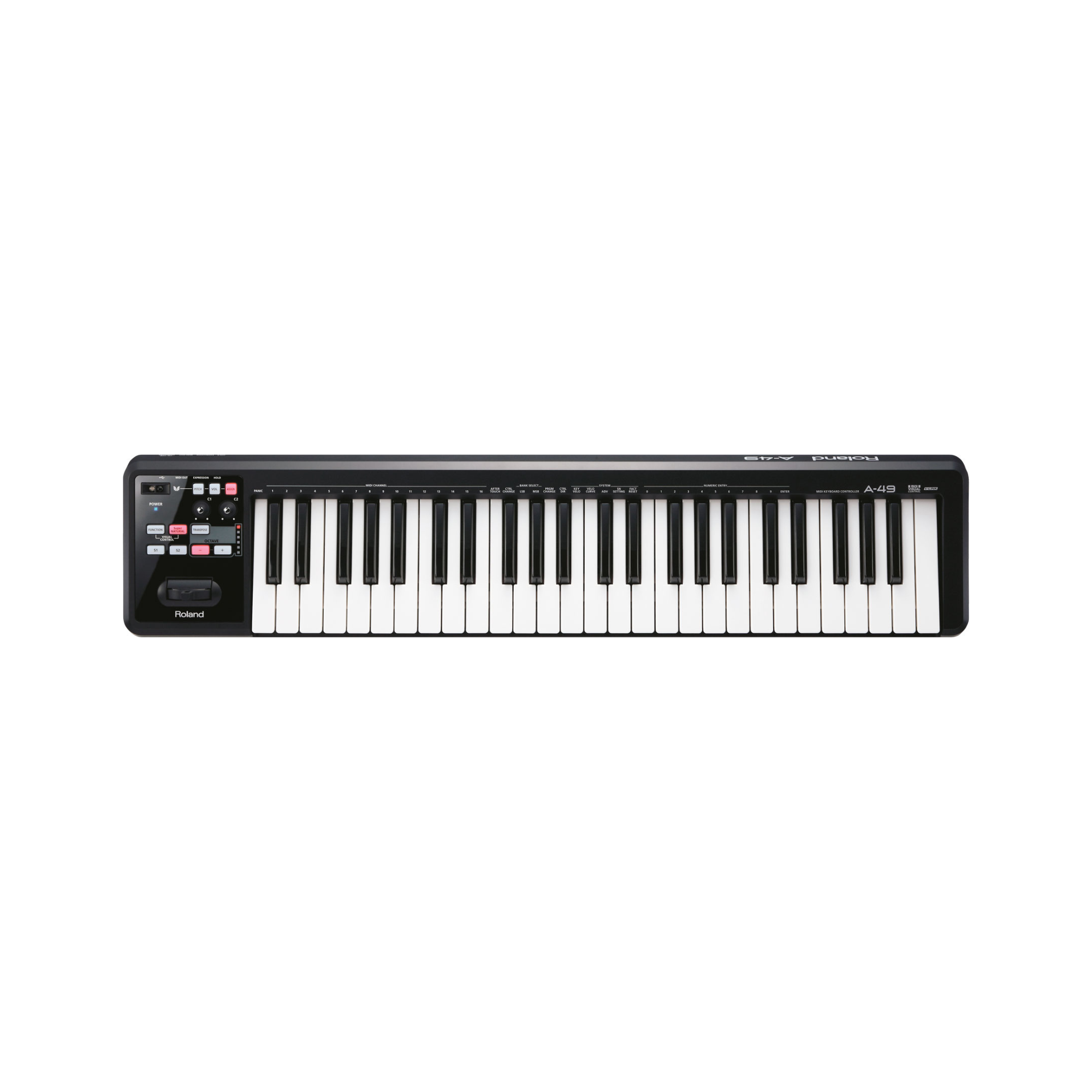 Roland A-49 MIDI Keyboard Controller - Black | Melodica Music Store Dubai