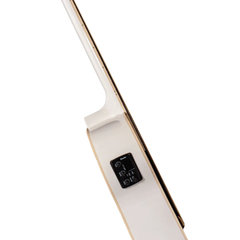 Bamboo GA-40 Acoustic-Electric Guitar with Bag - White