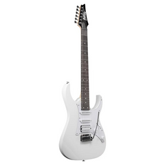 Ibanez GRG140 electric guitar full front, white gloss with black headstock