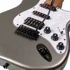 Bamboo Solar Strato SSH Electric Guitar with Bag  – Grey