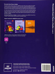 ABRSM Percussion Exam Pieces Grade 3 book back cover and support materials
