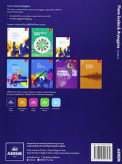 ABRSM Piano Scales and Arpeggios Grade 3 back cover and support materials