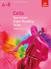 ABRSM Cello Specimen Sigh Reading Grade 6-8 - Strings Books | Melodica Music Store Dubai