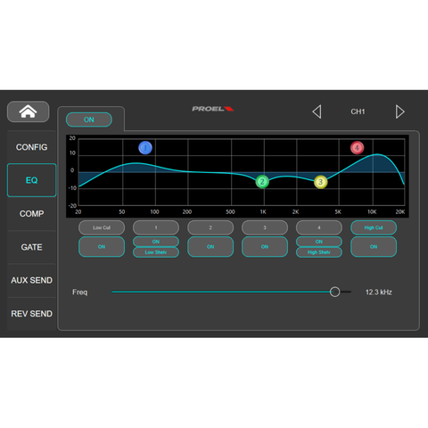 Proel DIGIPAD8 – 8 Channel Digital Mixer