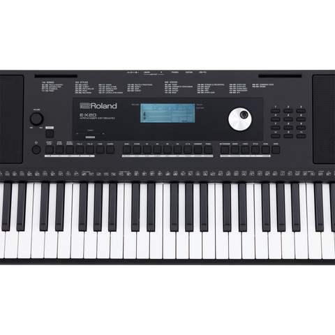 Roland E-X20 Portable 61 Key Arranger Keyboard - Black