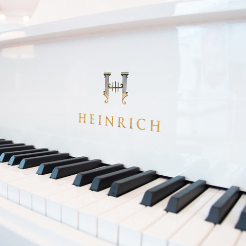 Heinrich HGP-152W WSP Round Legs Grand Piano – White