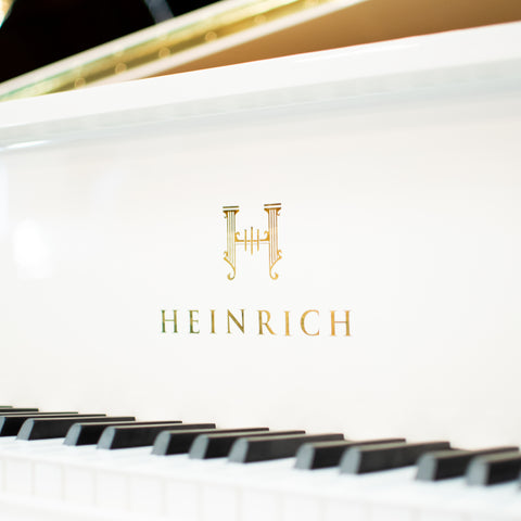 Heinrich HGP-152W WSP Grand Piano Curly legs - White