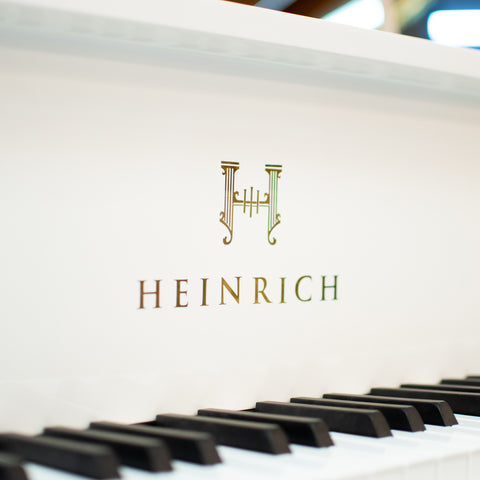 Heinrich HGP-152W WSP Grand Piano Curly legs - White