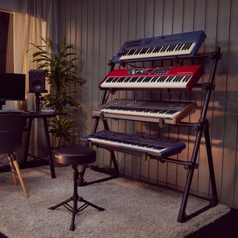 Gravity KS MKS 01 B Multi Keyboard Stand 4-Tier