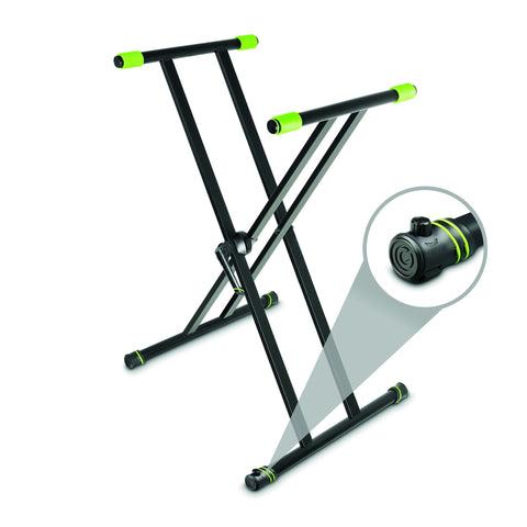 Gravity KSX 2 RD Set Double X-Form Keyboard Stand & Rapid Desk