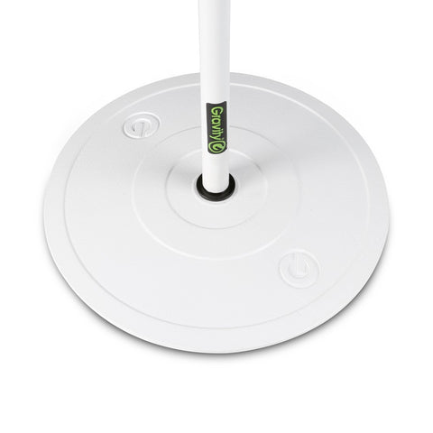 Gravity GMS23W Microphone Stand Round Base - White