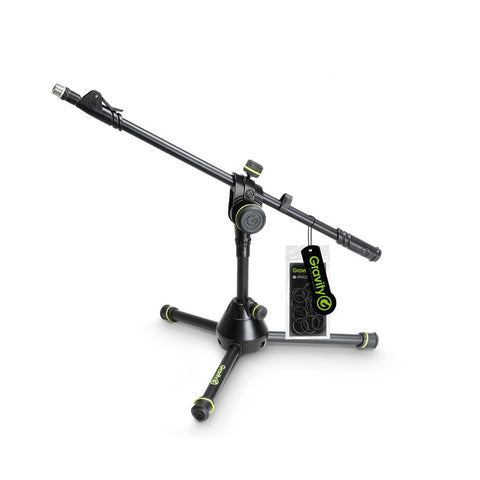 Gravity MS 3122 HDB Short Microphone Stand with Boom Arm