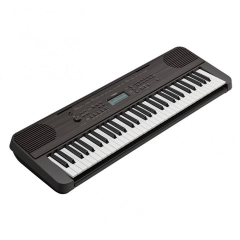 Yamaha PSR-E360 61-Key Keyboard with PA3C Power Adapter - Dark Walnut
