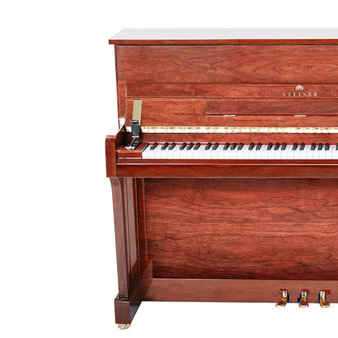 Steiner HU-110 Upright Piano with Free Bench - Walnut