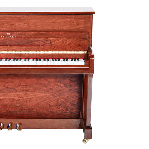 Steiner HU-110 Upright Piano with Free Bench - Walnut