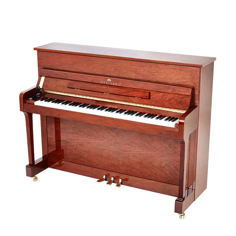 Steiner HU-110 Upright Piano with Free Bench - Walnut