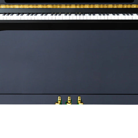 Steiner HU-110 Upright Piano with Free Bench - Black