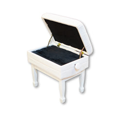 Steiner TN-QD-4HX Adjustable Piano Bench - White