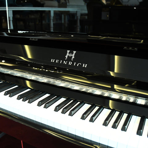Heinrich HU-125E Upright Piano - Black