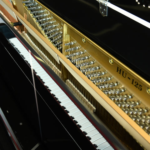 Heinrich HU-125E Upright Piano - Black
