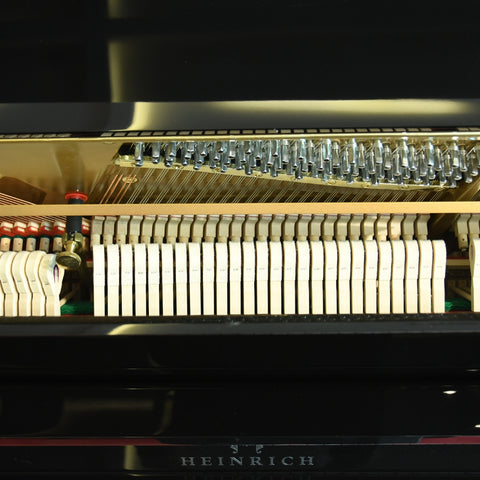 Heinrich HU-125E Upright Piano - Black