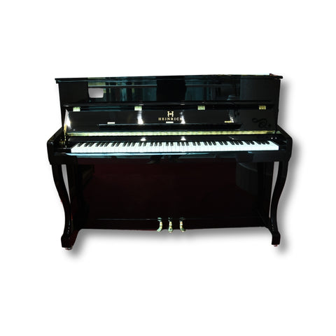 Heinrich  HU-110  Upright Piano  -  Black