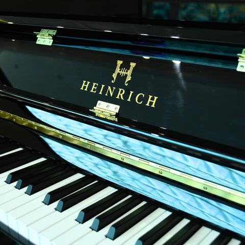 Heinrich  HU-110  Upright Piano  -  Black