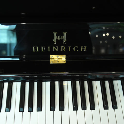 Heinrich  HU-110  Upright Piano  -  Black