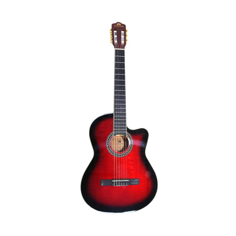 Steiner CG36C Classical Guitar 4/4 - Red Burst finish