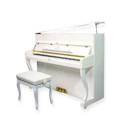 Heinrich HUP-110W Upright Piano – High Gloss White