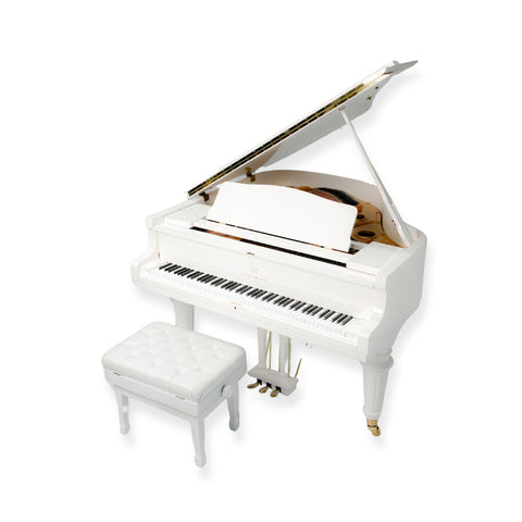 Heinrich HGP-152W WSP Round Legs Grand Piano – White