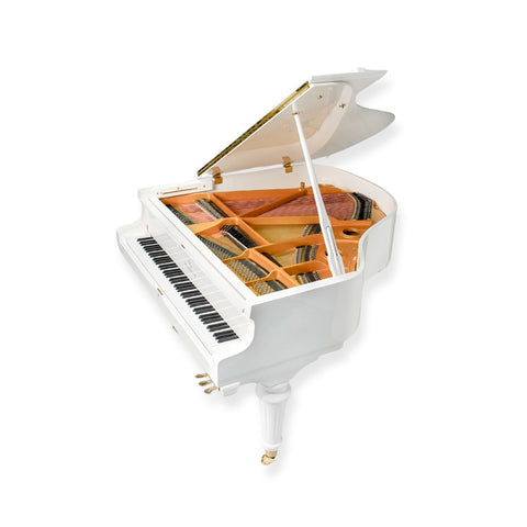 Heinrich HGP-152W WSP Round Legs Grand Piano – White