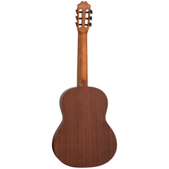 Tanglewood EME1 Elegante 3/4 classical guitar back view, mahogany body