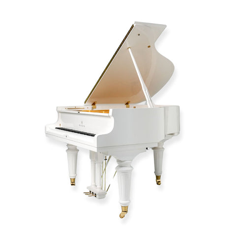 Heinrich HGP-152W WSP Round Legs Grand Piano – White