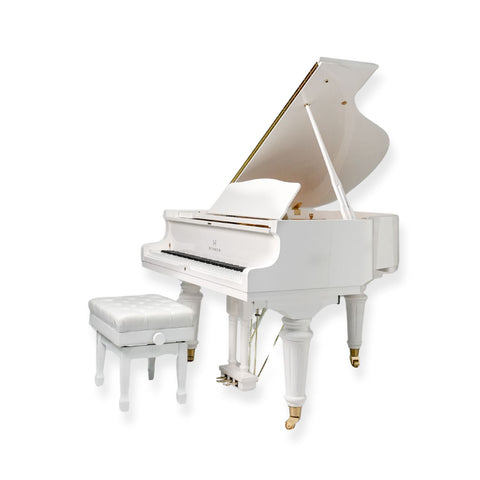 Heinrich HGP-152W WSP Round Legs Grand Piano – White