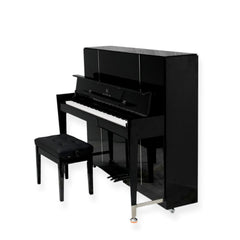 Heinrich HUP-121E Upright Piano – Black