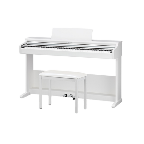 Kawai KDP75W Upright Digital Piano with Bench – White