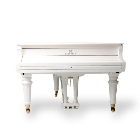 Heinrich HGP-152W WSP Round Legs Grand Piano – White