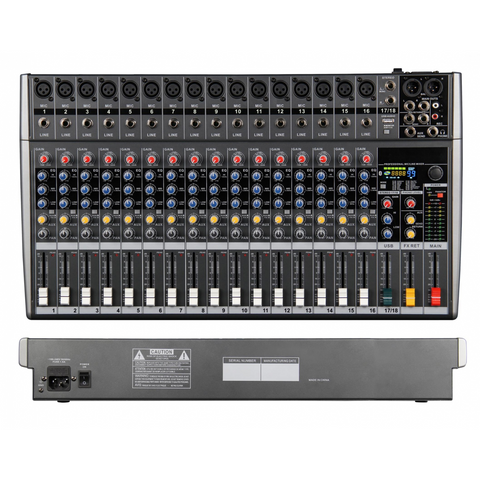 CMX 16‑Channel Mixer MCX16U - MP3, USB, Bluetooth, DSP