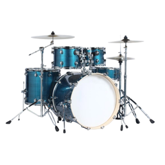 Steiner 5-Piece Full Size Acoustic Drum Set - Blue | Melodica Music Store Dubai