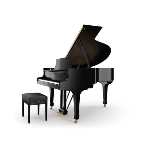 Steinway & Sons O-180 Grand Piano - Black (Renewed)
