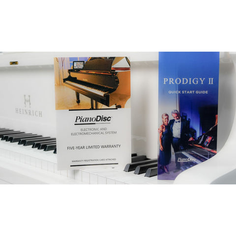 Heinrich HGP-152W WSP Round Legs Grand Piano – White