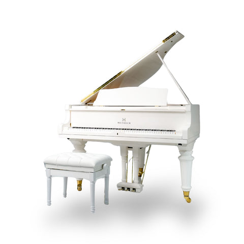 Heinrich HGP-152W WSP Round Legs Grand Piano – White