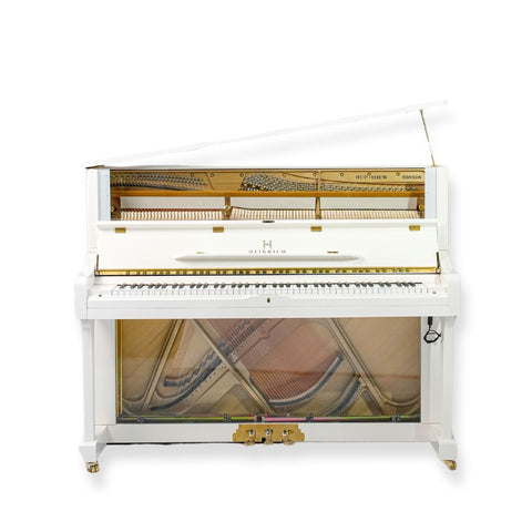 Heinrich HUP-121CW Upright Piano – Crystal White