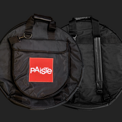 Paiste Professional 24-inch cymbal bag in black, front and back view