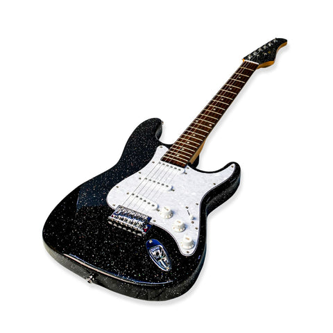 Steiner ST-EG300S Electric Guitar – Black Sparkle