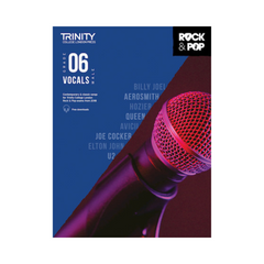 Trinity Rock & Pop 2018 Vocals Male Voice - Grade 6 - Singing Books | Melodica Music Store Dubai